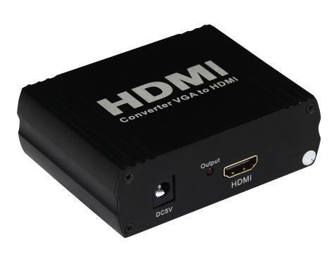 厂家直销VGA转HDMI转换器 VGA+ R/L TO HDMI高清转换器 VGA转换器