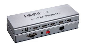 高清2.0版1分4HDMI分配器 四路电视分屏器