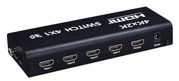 4K高清支持3D 一件代发 HDMI 4K 切换器 4X1