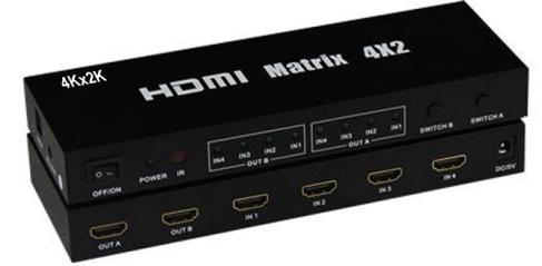 SFX高清四进二出切换矩阵一件代发 4K HDMI矩阵4X2