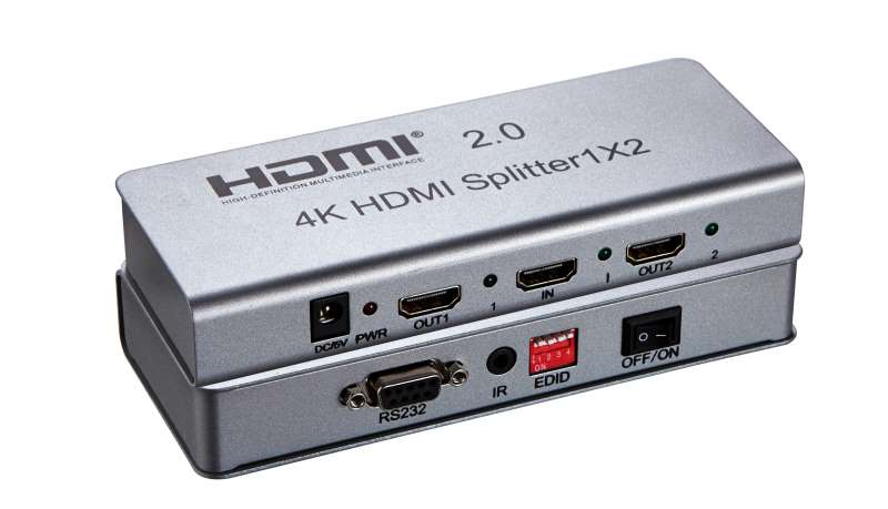 2.0版分配器1分2电视分屏器 HDMI视频分配器